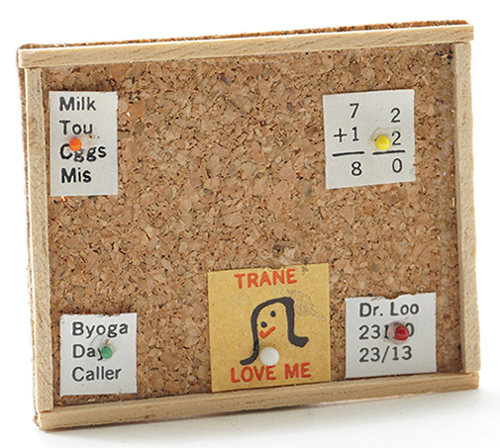 Dollhouse Miniature Memo Board